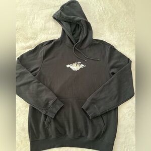 H&M Black Hoodie with Embroidered Detail Angels